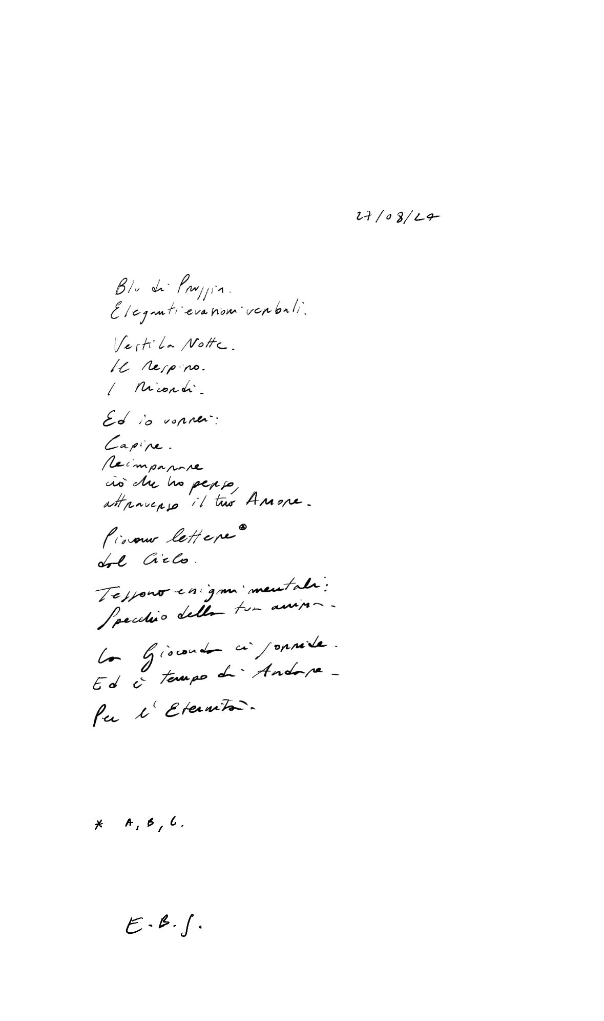 Blu di Prussia, A work by ENEA BATTISTA SERRA | PITTRICE