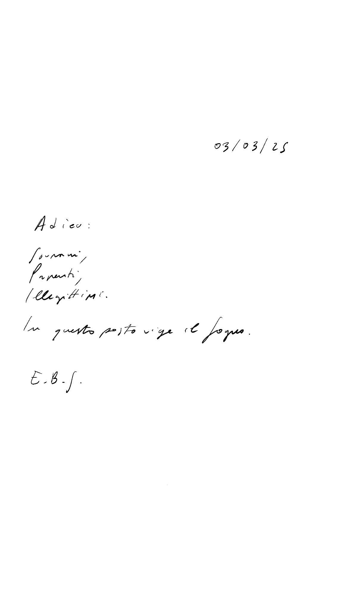 Adieu, A work by ENEA BATTISTA SERRA | PITTRICE