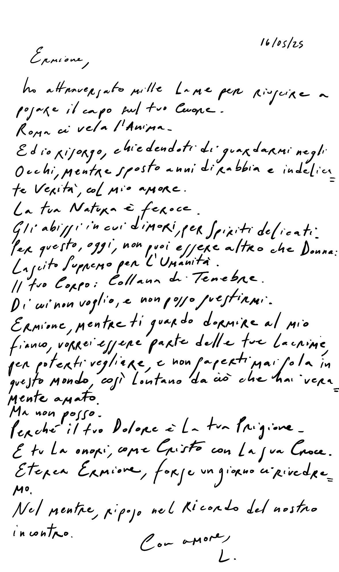 Lettere d'amore., A work by ENEA BATTISTA SERRA | PITTRICE